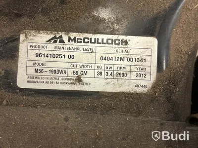 Gräsklippare McCulloch M56 - okänt skick