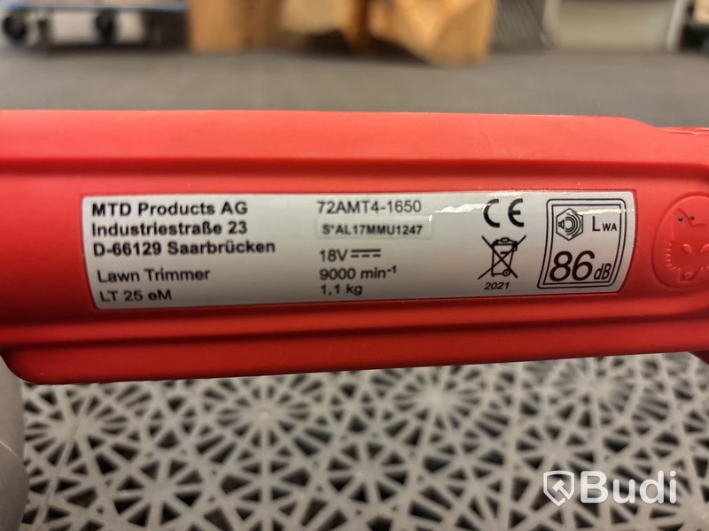 Grästrimmer Wood Garten BS 140 eM