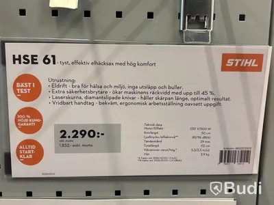 Häcksax Stihl HSE 61