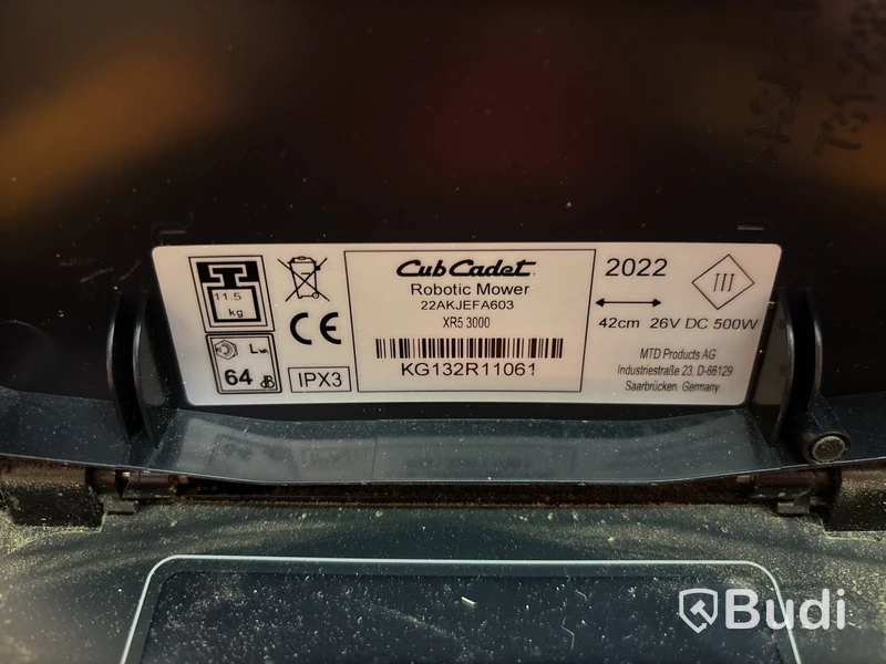 Robotgräsklippare Cub Cadet XR5 3000 - reklamation