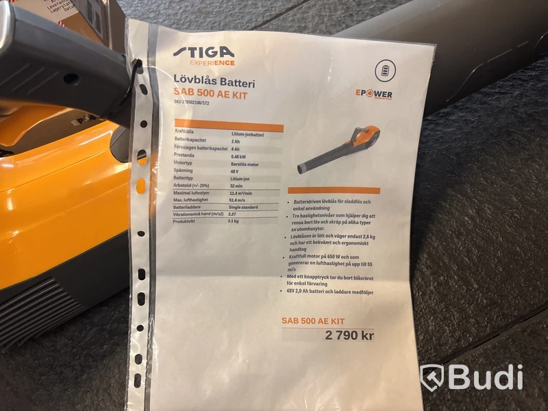 Lövblås Stiga SAB 500 AE