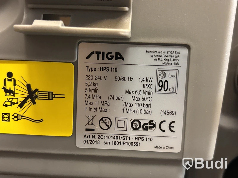 Högtryckstvätt Stiga HPS 110