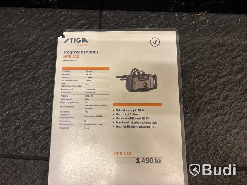 Högtryckstvätt Stiga HPS 110