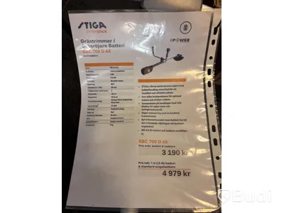 Batteridriven röjsåg Stiga SBC 700 D AE