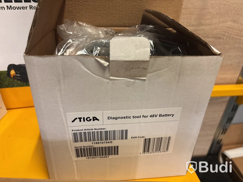 Tillbehör till Stiga (trimmerhuvuden, batteri, batteritestare)