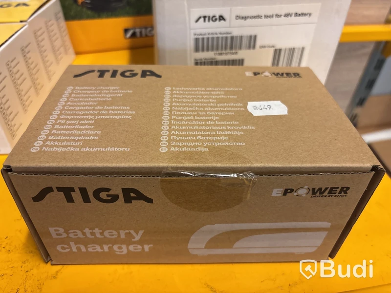 Tillbehör till Stiga (trimmerhuvuden, batteri, batteritestare)