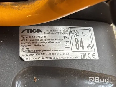 Gräsklippare Stiga MCS 470 Li 48 - reparationsobjekt