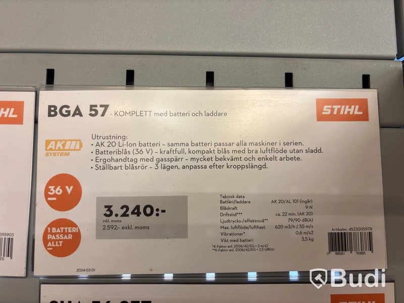 Lövblås Stihl BGA 57