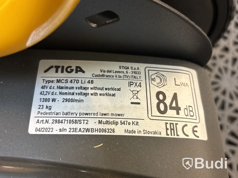 Batteridriven gräsklippare Stiga Multiclip 547e
