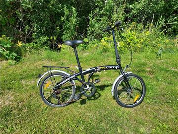 WeCamp ihopfällbar cykel 6-växlad för camping, båt etc