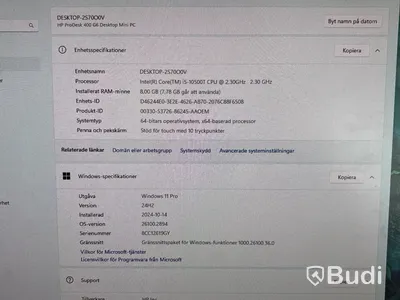 2 st kassasystem/datorer HP ProDesk 400 G6