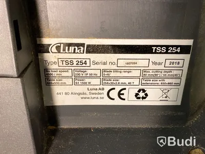 Bordssåg Luna TSS 254