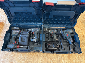 4 st batterimaskiner Bosch