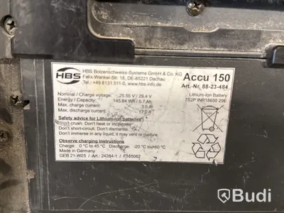 Batteridriven Bultsvets HBS Pegasar 500 Accu | 2021