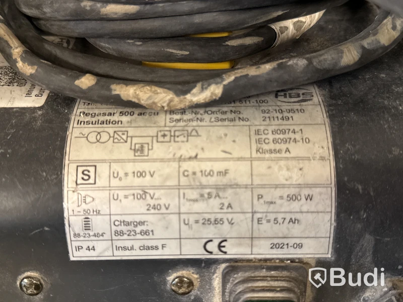 Batteridriven Bultsvets HBS Pegasar 500 Accu | 2021