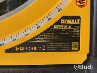 Klyvsåg Dewalt DWE7492 med sågbord DWE74911