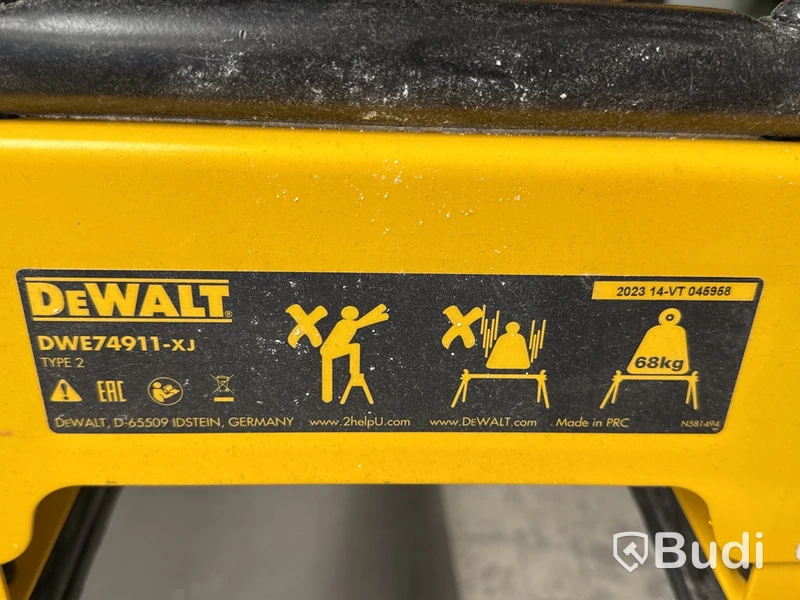 Klyvsåg Dewalt DWE7492 med sågbord DWE74911