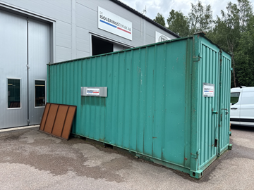 20 fots container med innehåll (isolering)