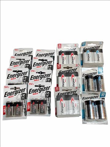 (NY) Parti batteri — Energizer, Ord. pris inkl. moms: ca 900 kr