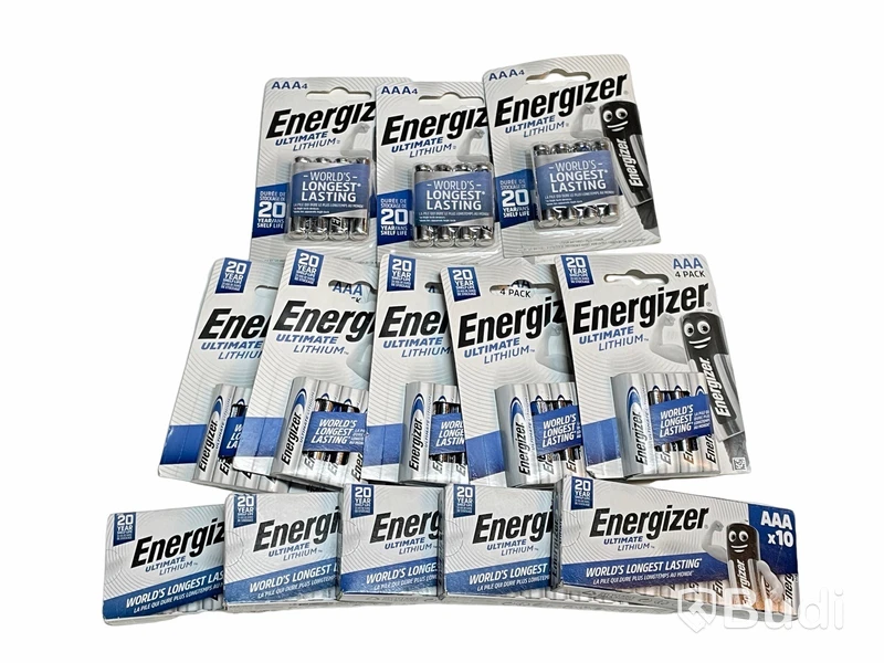 Parti batterier — Energizer, Ultimate Lithium, AAA, Totalt ord. pris inkl. moms: ca 1500 kr