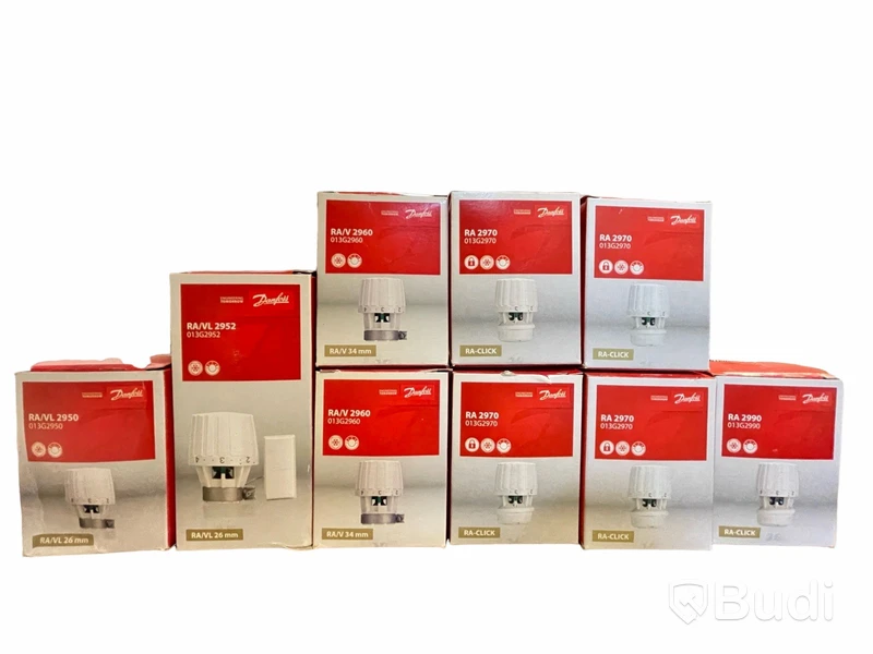 9 st. Radiatortermostat, Danfoss - Olika modeller, Totalt ord. pris inkl. moms: ca 2700 kr