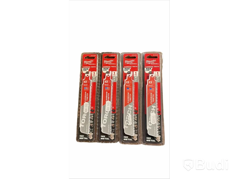 4 st. Paket Tigersågsblad, Milwaukee - Torch 48-00-5201, Totalt ord. pris inkl. moms: ca 1000 kr