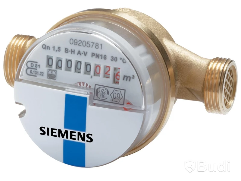 4 st. Kallvattenmätare, Simens - WFK30.D110, Totalt ord. pris inkl. moms: ca 2000 kr