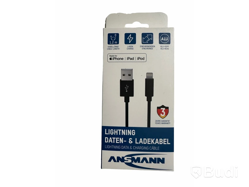 5 st Ansmann, 1,2m data-laddkablar, lightning, Type C, Micro usb. Se beskrivning för mer info. Totalt ord. pris inkl. moms ca: 800 kr