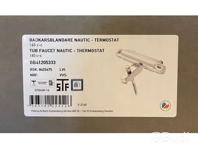 Badkarsblandare — Gustavsberg Nautic Termostat 160c-c, Ord. pris inkl. moms: ca 2500 kr
