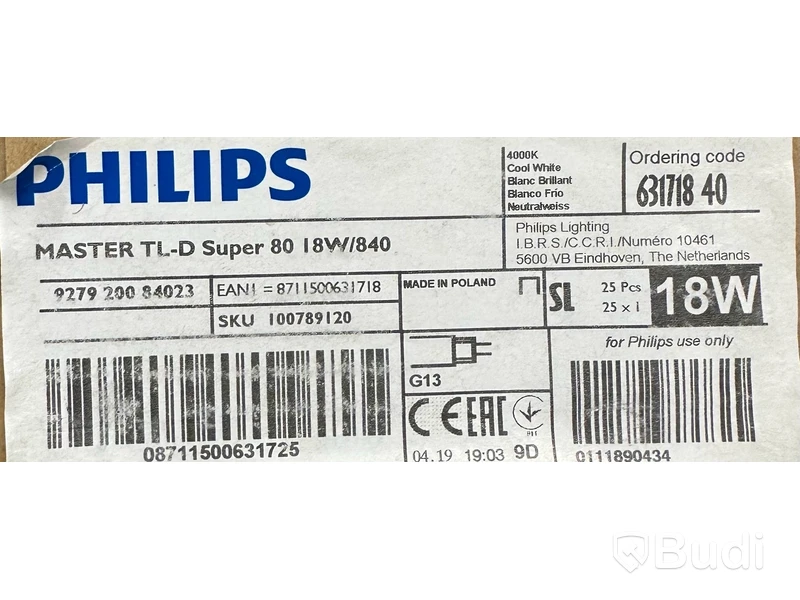 Parti med Philips lysrör, diverse modeller, Totalt ord. pris inkl. moms: ca 24000 kr
