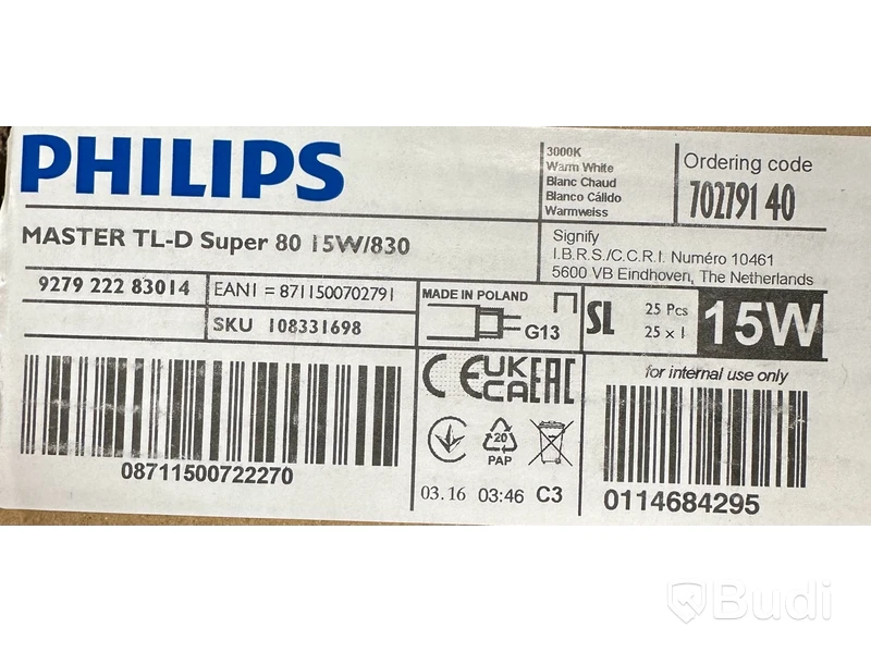 Parti med Philips lysrör, diverse modeller, Totalt ord. pris inkl. moms: ca 24000 kr