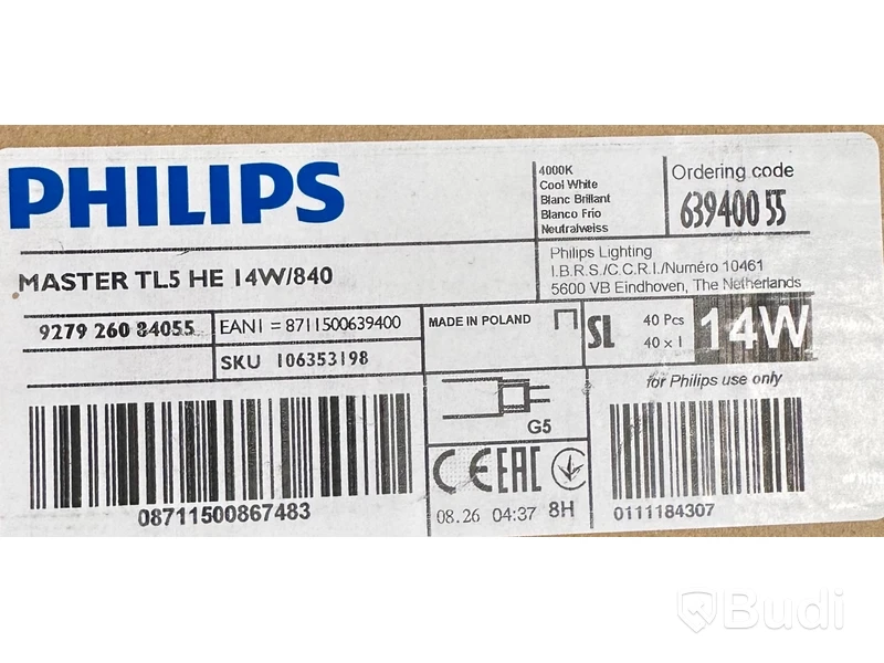 Parti med Philips lysrör, diverse modeller, Totalt ord. pris inkl. moms: ca 24000 kr