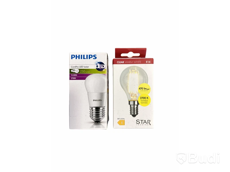 Parti med Philips glödlampor, diverse modeller, Totalt ord. pris inkl. moms: ca 6000 kr