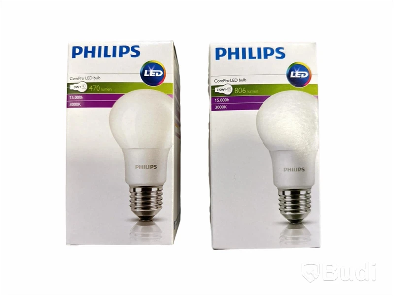 Parti med Philips glödlampor, diverse modeller, Totalt ord. pris inkl. moms: ca 6000 kr