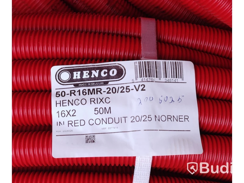 8 st. Flerlagerrör — Henco Alupex Rör-i-Rör 16x2/25 50m, Totalt ord. pris inkl. moms: ca 24000 kr