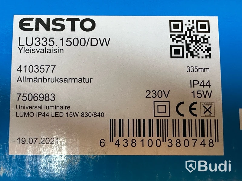 LED Lampa, Plafondarmatur, ENSTO Lumo. LU335. 1500DW , Ord. pris inkl. moms: ca 2300 kr