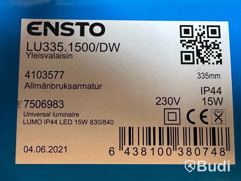 LED Lampa, Plafondarmatur, ENSTO Lumo. LU335. 1500DW , Ord. pris inkl. moms: ca 2300 kr