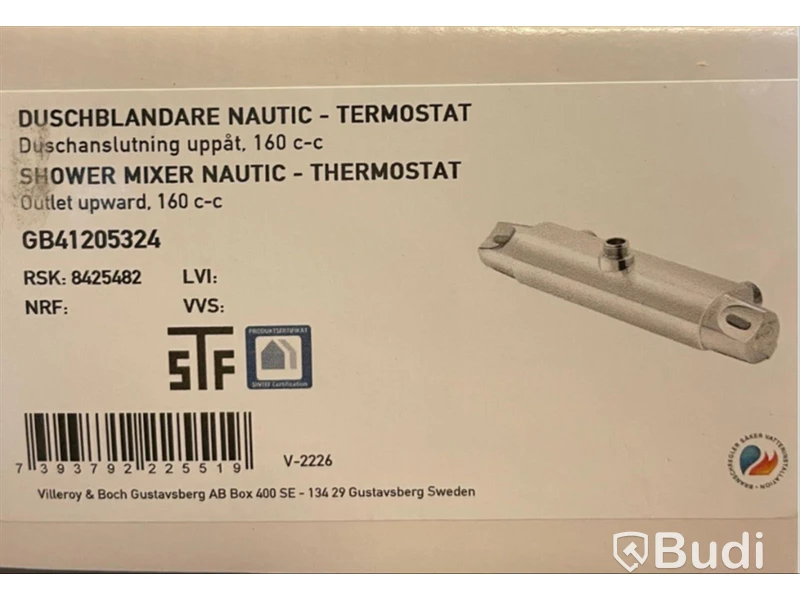 Duschblandare - Gustavsberg Nautic termostat med duschanslutning uppåt. Ord. pris inkl. moms: ca 1500 kr
