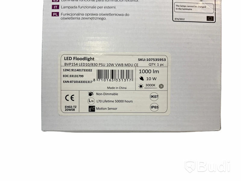 4 st. Ledlampa för utomhusbruk. Phillips LED Floodlight , Totalt ord. pris inkl. moms: ca 1320 kr