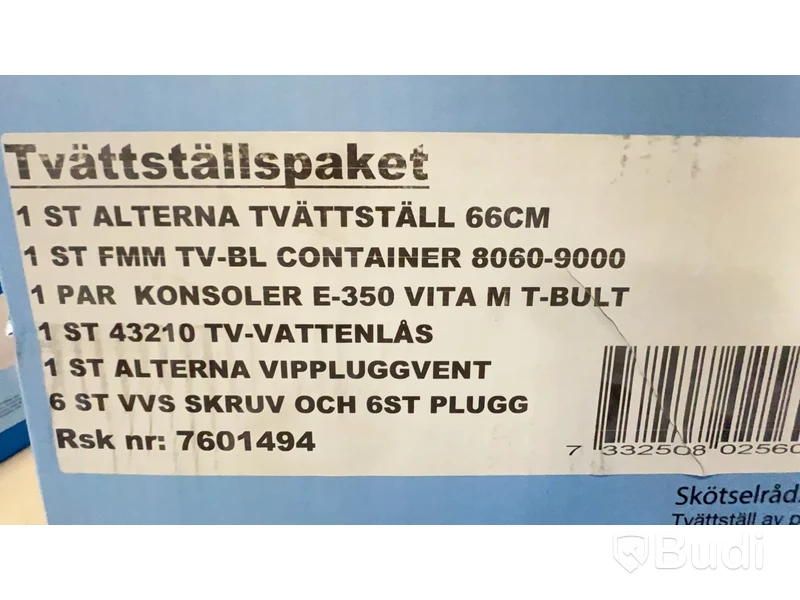 5 st. Alterna Tvättställspaket. Totalt ord. pris inkl. moms: ca 4500 kr