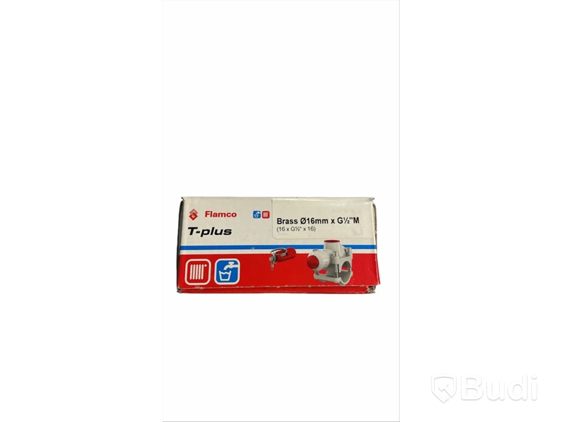 6 st. T-plus Flamco, Ø16 mm x G1/2”,