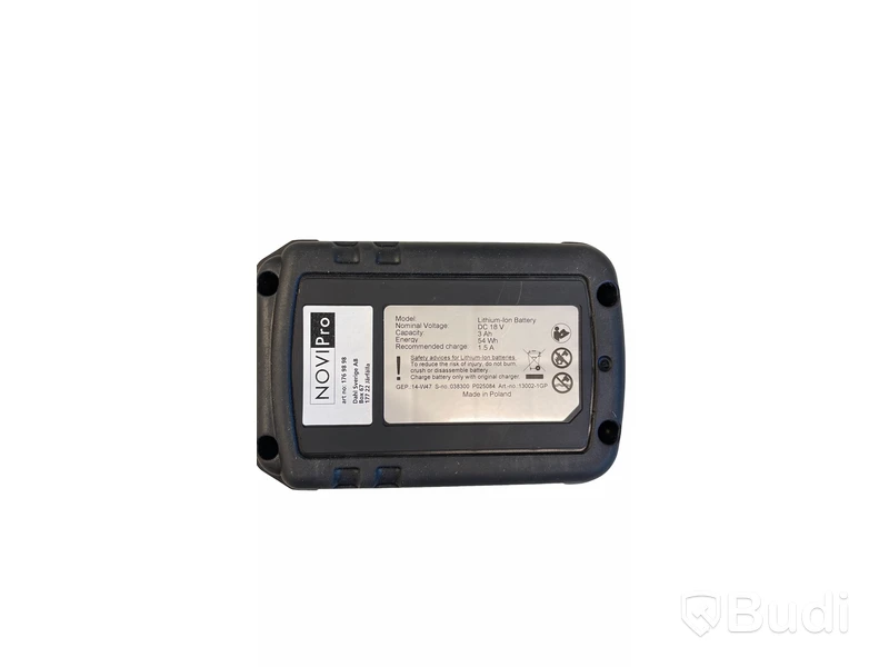 Batteri + Laddare NoviPro, Totalt ord. pris inkl. moms: ca 1000 kr
