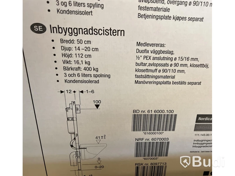 Inbyggnadsfixtur Alterna Nordica, Ord. pris inkl. moms: ca 4000 kr