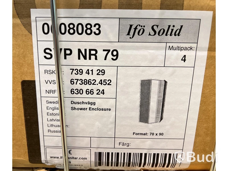 Duschvägg, Ifö Solid SVP NR 79, Ord. pris inkl. moms: ca 8000 kr
