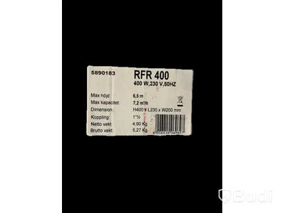 Grundvattenpump RFR 400, Altech, Ord. pris inkl. moms: ca 2500 kr