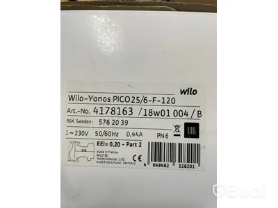 Cirkulationspump Wilo Yonos Pico, 25/6-F-120, Ord. pris inkl. moms: ca 2800 kr
