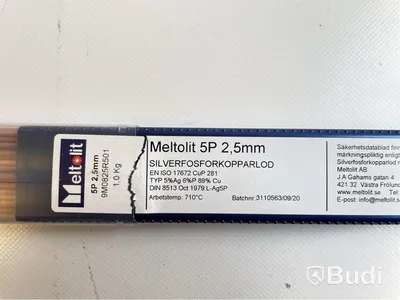 Silverfosforkopparlod, Meltolit 5P 2,5mm, Ord. pris inkl. moms: ca 1500 kr