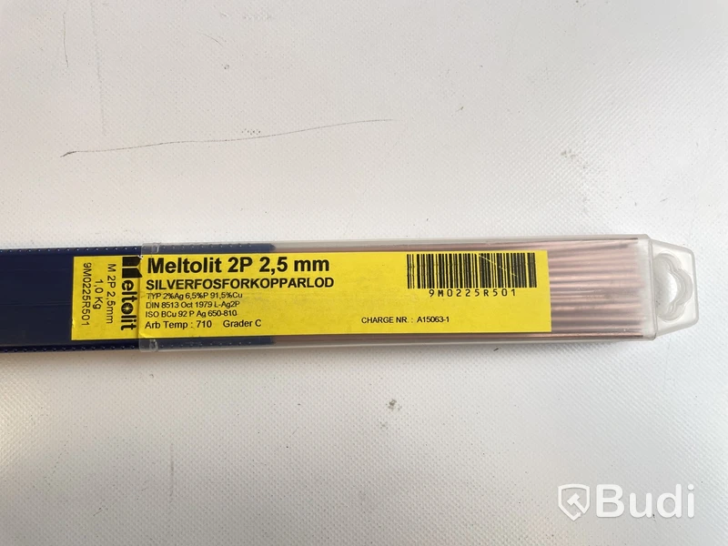 Silverfosforkopparlod, Meltolit 2P 2,5mm, Ord. pris inkl. moms: ca 1500 kr