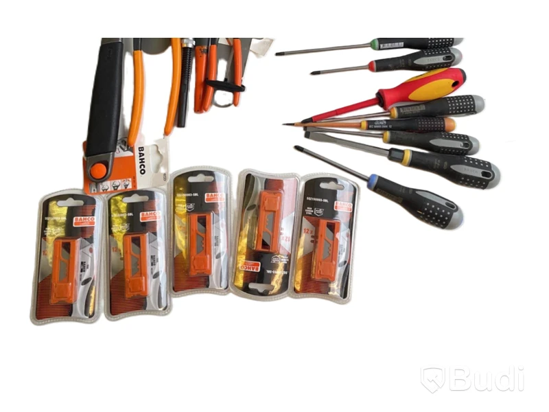 Parti med diverse produkter, Bahco, Ord. pris inkl. moms: ca 1800 kr