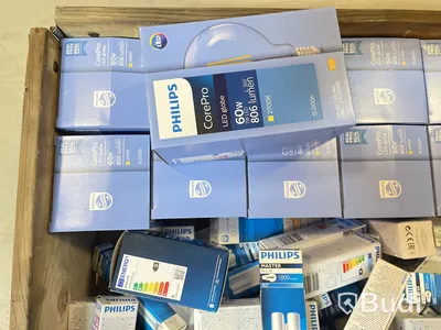 Parti med glödlampor olika modeller, Philips, Ord. pris inkl. moms: ca 19.000 kr